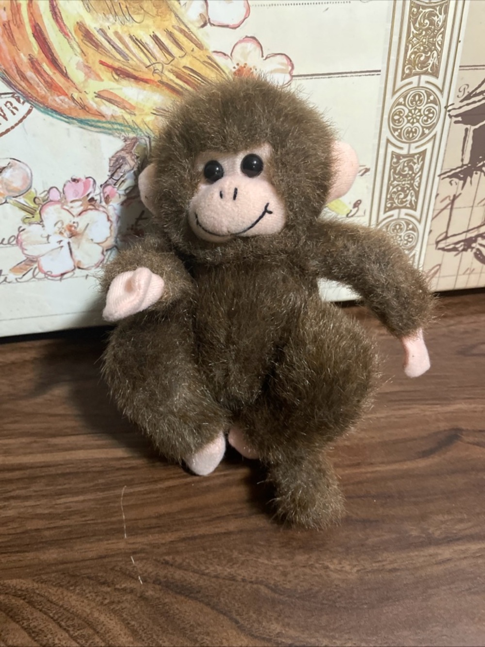 Brown Monkey 8‎ 1/2"  Plush Stuffed Animal Toy 1995 K&M International